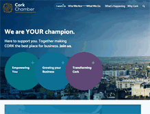 Tablet Screenshot of corkchamber.ie